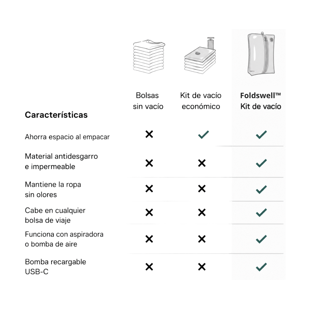 Foldswell™ — Más espacio para lo que importa